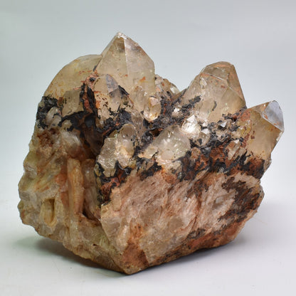 Genuine Natural Kundalini Citrine Quartz Cluster from Lwena (Luena) DR Congo - 864 grams - 9.6cm