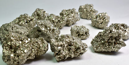 Peruvian Pyrite Chispa Sparkling Crystal Cluster from Peru, AA Grade - 1 Count - 2 Sizes