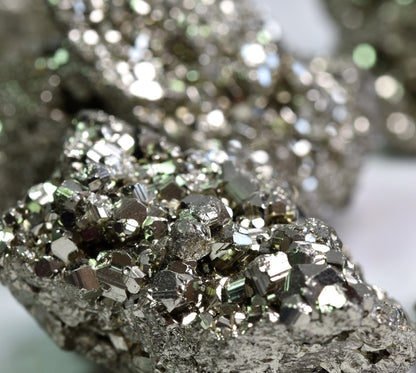 Peruvian Pyrite Chispa Sparkling Crystal Cluster from Peru, AA Grade - 1 Count - 2 Sizes