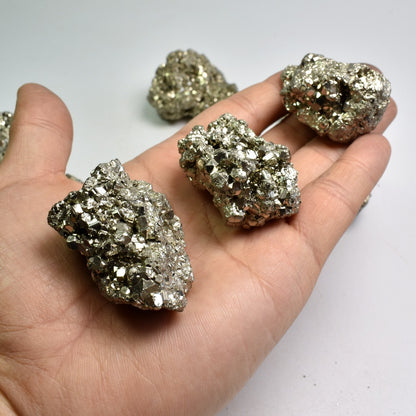 Peruvian Pyrite Chispa Sparkling Crystal Cluster from Peru, AA Grade - 1 Count - 2 Sizes