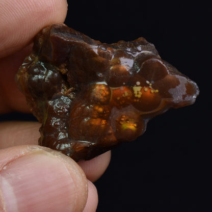 Mexican Rough Raw Fire Agate Specimen Rock - Top Grade - 60ct #29