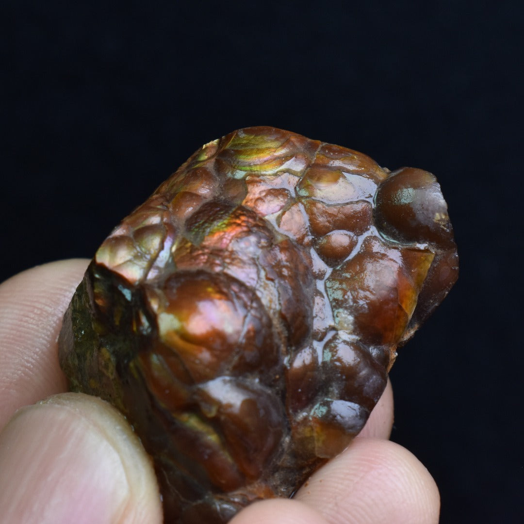 Mexican Rough Raw Fire Agate Specimen Rock - Top Grade - 118ct #33