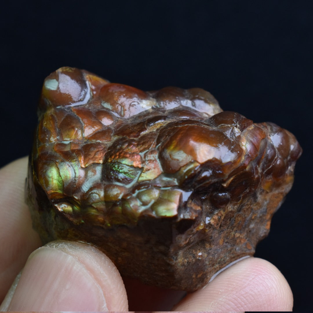 Mexican Rough Raw Fire Agate Specimen Rock - Top Grade - 118ct #33