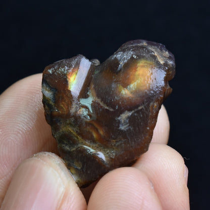 Mexican Rough Raw Fire Agate Specimen Rock - Top Grade - 52ct #34