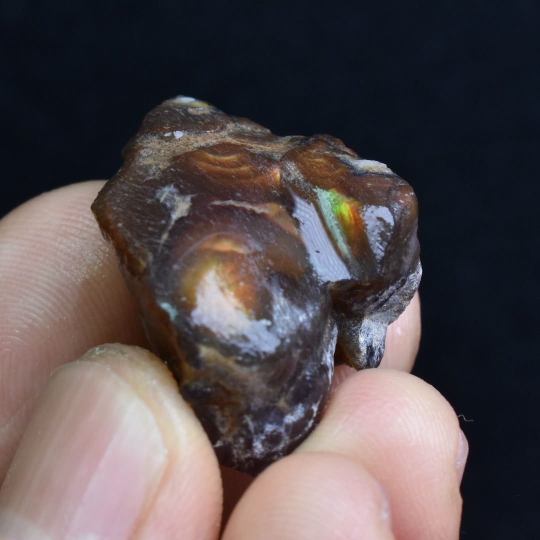 Mexican Rough Raw Fire Agate Specimen Rock - Top Grade - 52ct #34