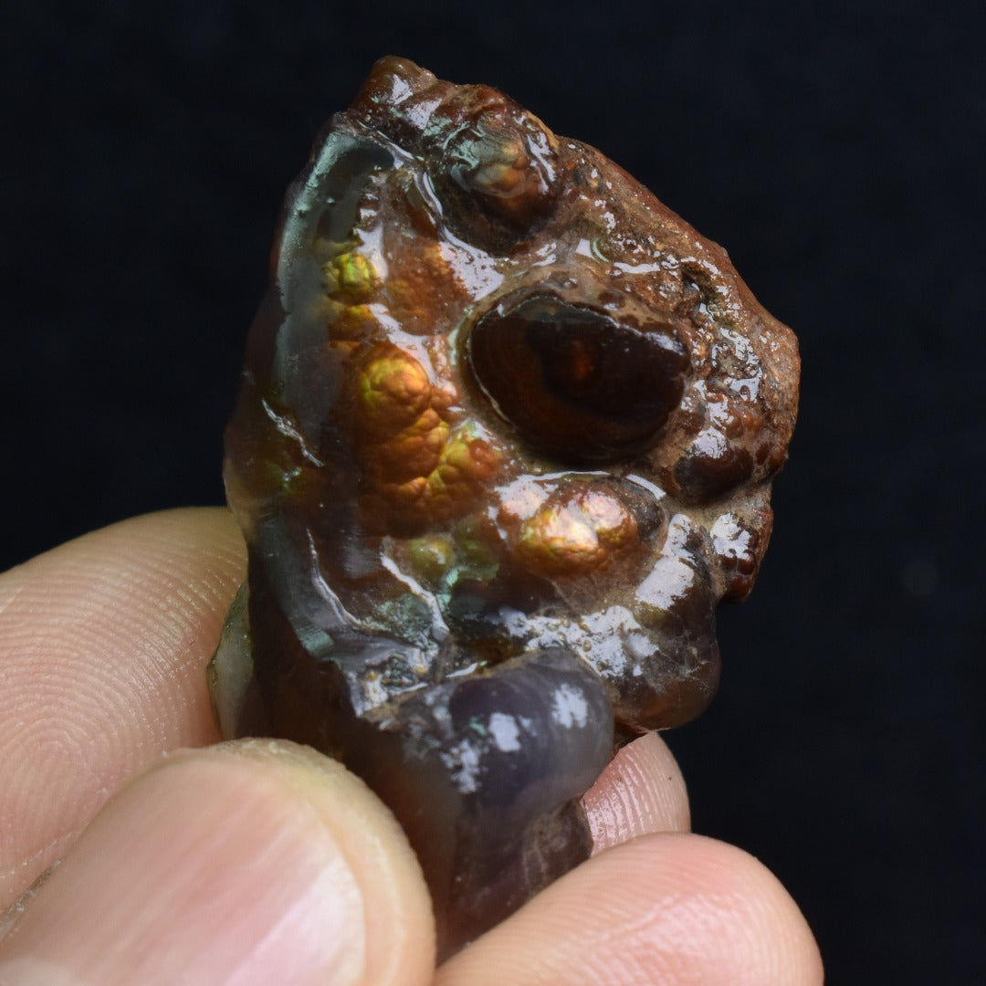 Mexican Rough Raw Fire Agate Specimen Rock - Top Grade - 49ct #35