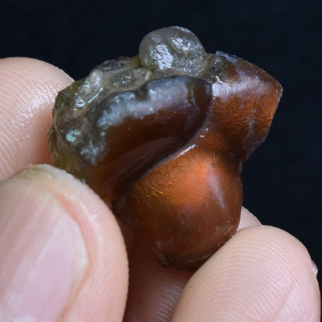 Mexican Rough Raw Fire Agate Specimen Rock - Top Grade - 34ct #42