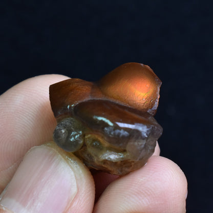Mexican Rough Raw Fire Agate Specimen Rock - Top Grade - 34ct #42