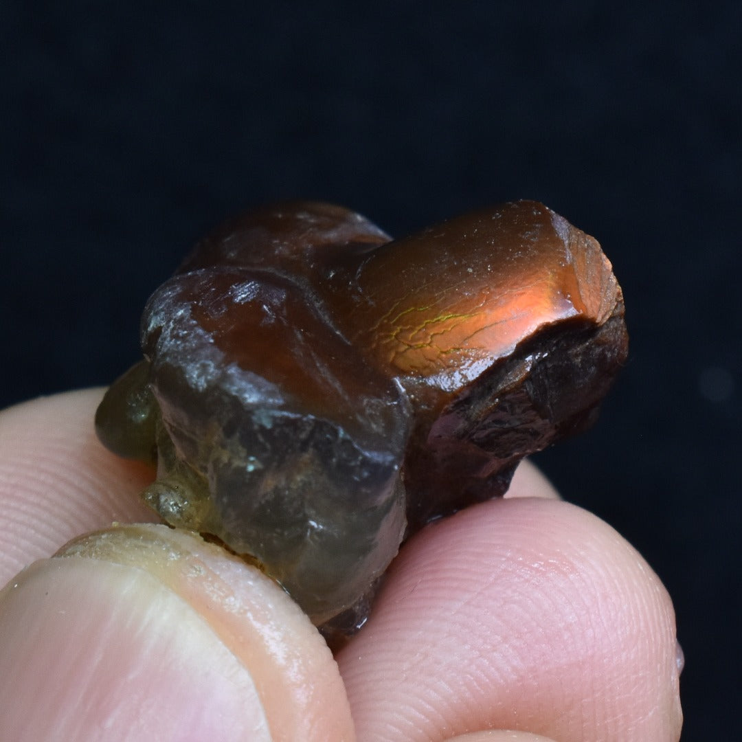 Mexican Rough Raw Fire Agate Specimen Rock - Top Grade - 34ct #42