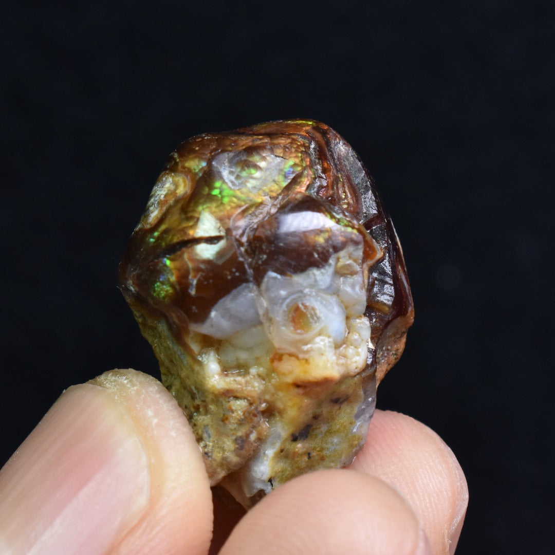 Mexican Rough Raw Fire Agate Specimen Rock - Top Grade - 47ct #45