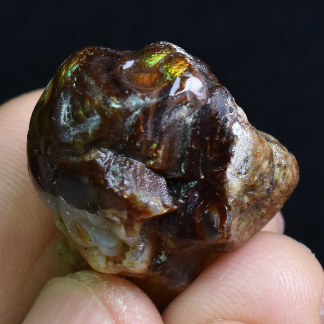Mexican Rough Raw Fire Agate Specimen Rock - Top Grade - 47ct #45