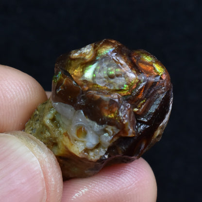 Mexican Rough Raw Fire Agate Specimen Rock - Top Grade - 47ct #45