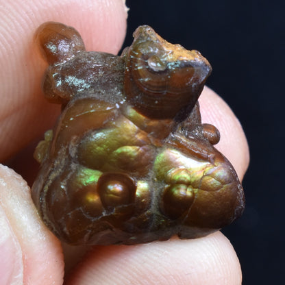 Mexican Rough Raw Fire Agate Specimen Rock - Top Grade - 23ct #46