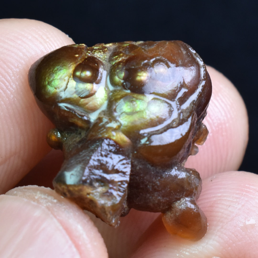 Mexican Rough Raw Fire Agate Specimen Rock - Top Grade - 23ct #46
