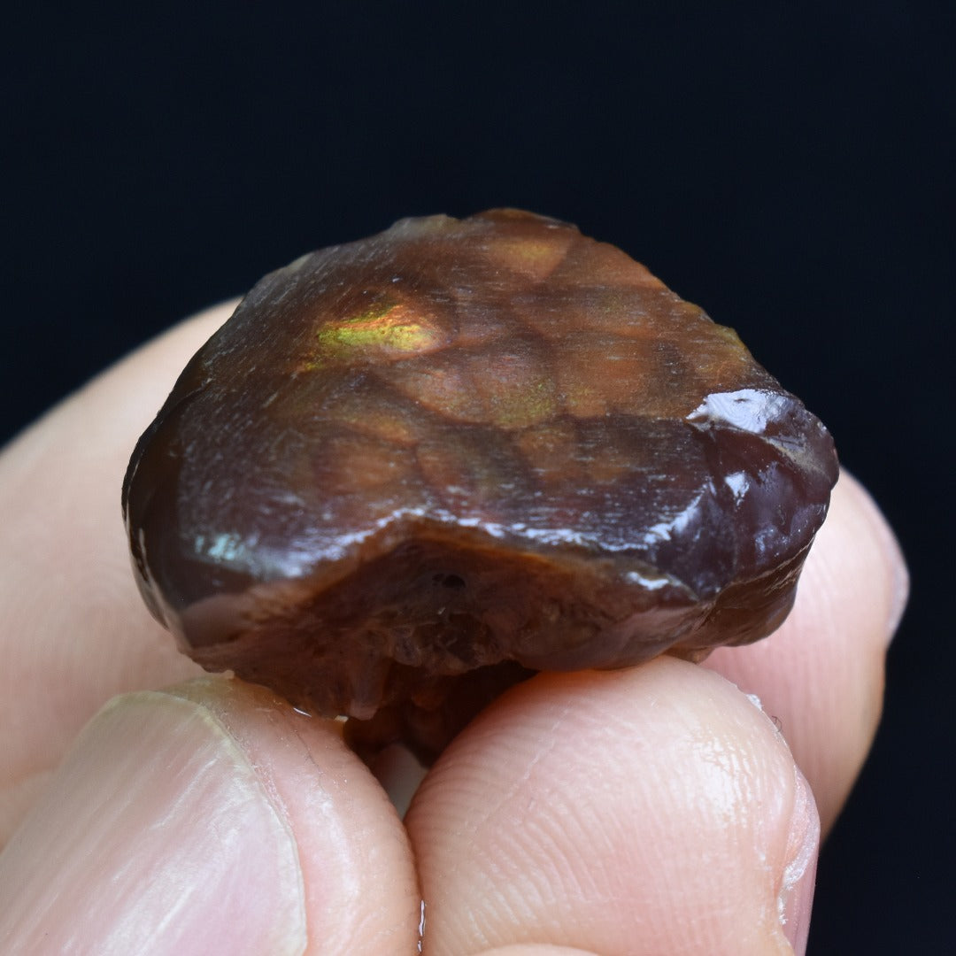 Mexican Rough Raw Fire Agate Specimen Rock - Top Grade - 32ct #47