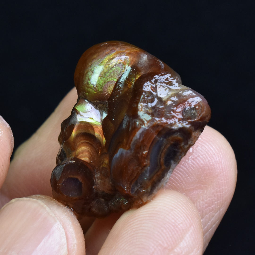 Mexican Rough Raw Fire Agate Specimen Rock - Top Grade - 42ct #48
