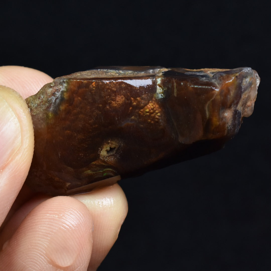 Mexican Rough Raw Fire Agate Specimen Rock - Top Grade - 69ct #49