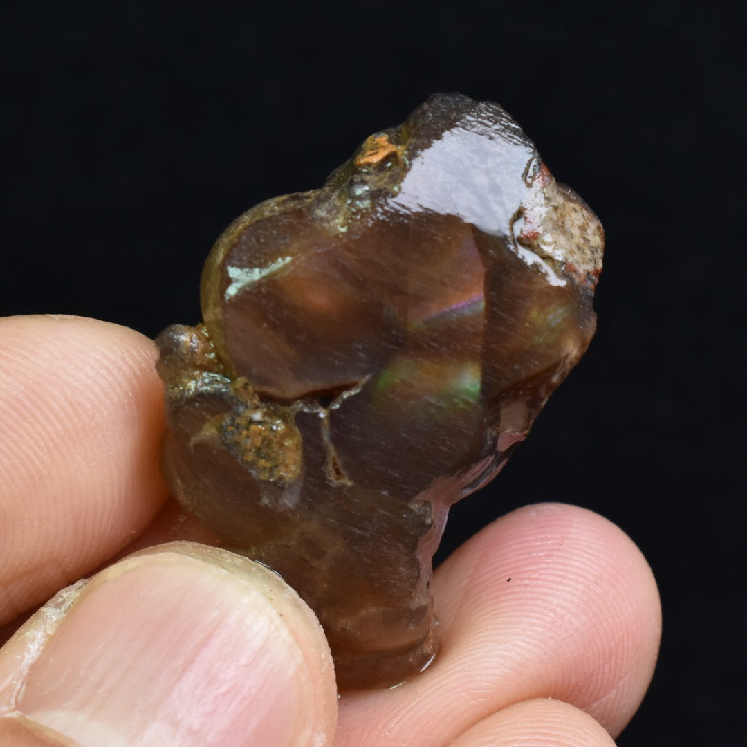Mexican Rough Raw Fire Agate Specimen Rock - Top Grade - 47ct #52
