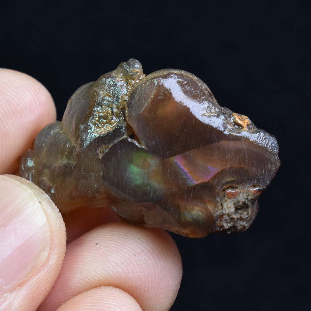 Mexican Rough Raw Fire Agate Specimen Rock - Top Grade - 47ct #52