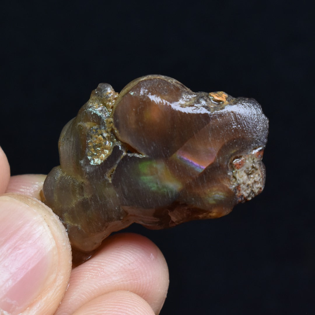 Mexican Rough Raw Fire Agate Specimen Rock - Top Grade - 47ct #52