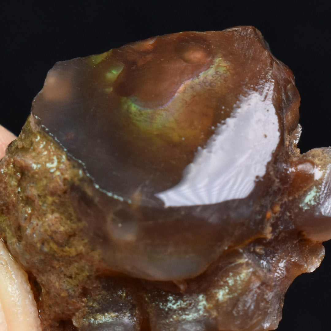 Mexican Rough Raw Fire Agate Specimen Rock - Top Grade - 50ct #54