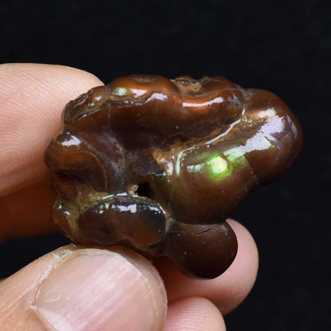 Mexican Rough Raw Fire Agate Specimen Rock - Top Grade - 86ct #56