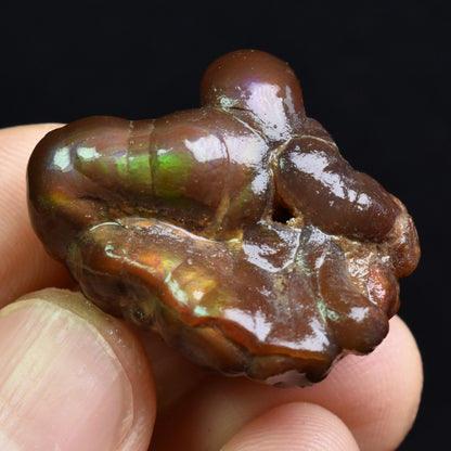 Mexican Rough Raw Fire Agate Specimen Rock - Top Grade - 86ct #56
