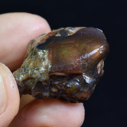 Mexican Rough Raw Fire Agate Specimen Rock - Top Grade - 56ct #59