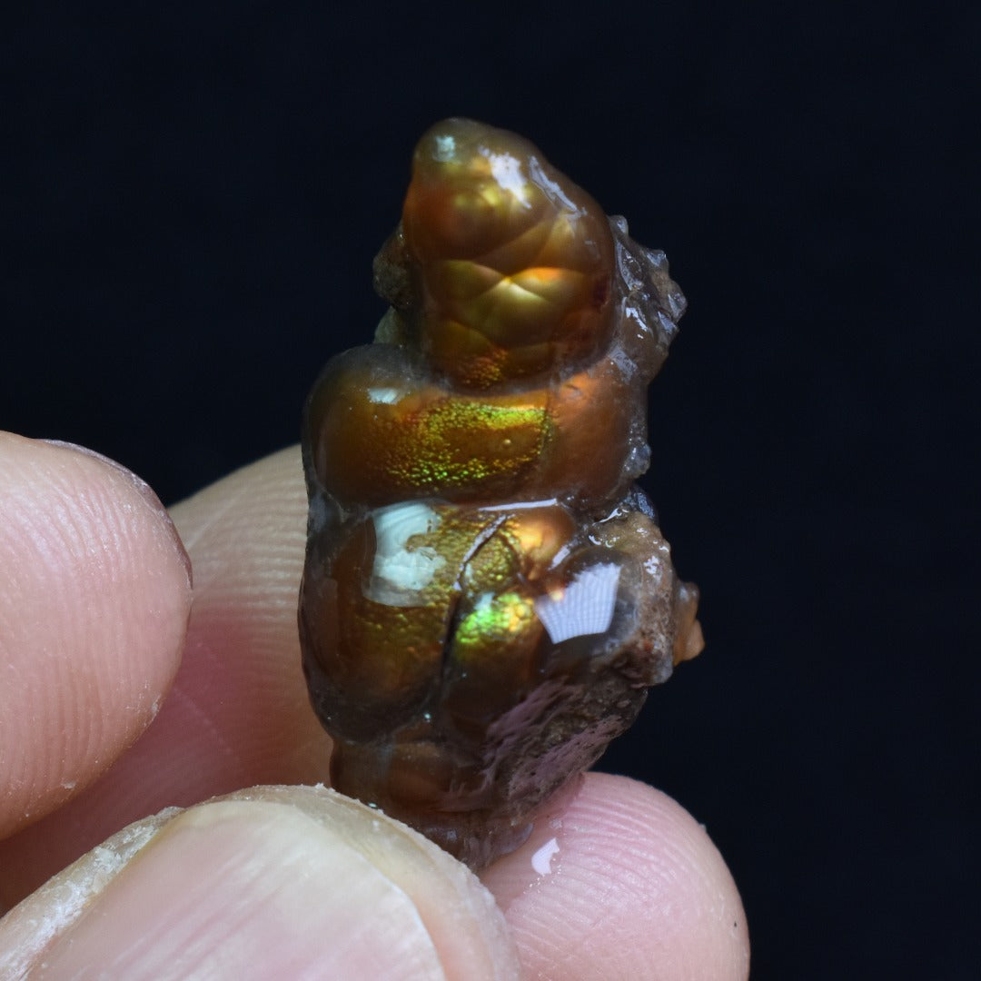 Mexican Rough Raw Fire Agate Specimen Rock - Top Grade - 24ct #60