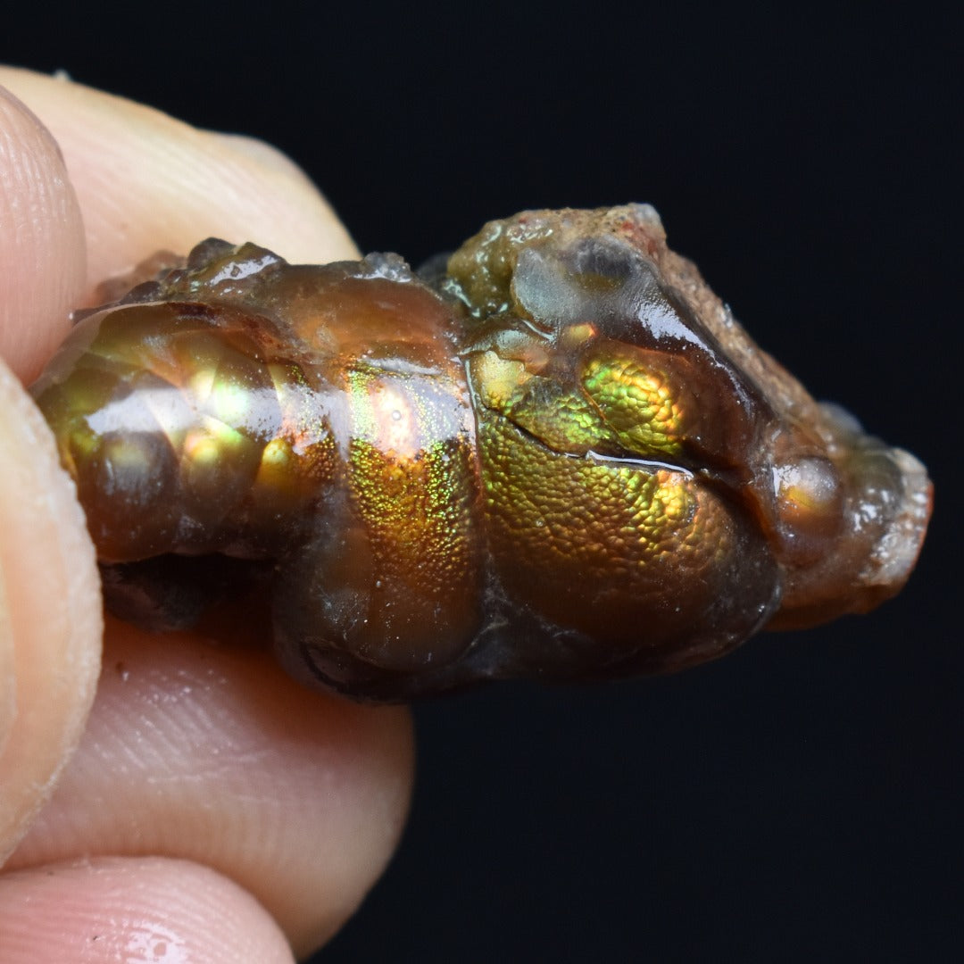 Mexican Rough Raw Fire Agate Specimen Rock - Top Grade - 24ct #60