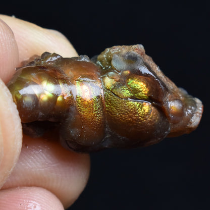 Mexican Rough Raw Fire Agate Specimen Rock - Top Grade - 24ct #60