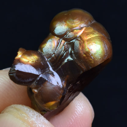 Mexican Rough Raw Fire Agate Specimen Rock - Top Grade - 25ct #61