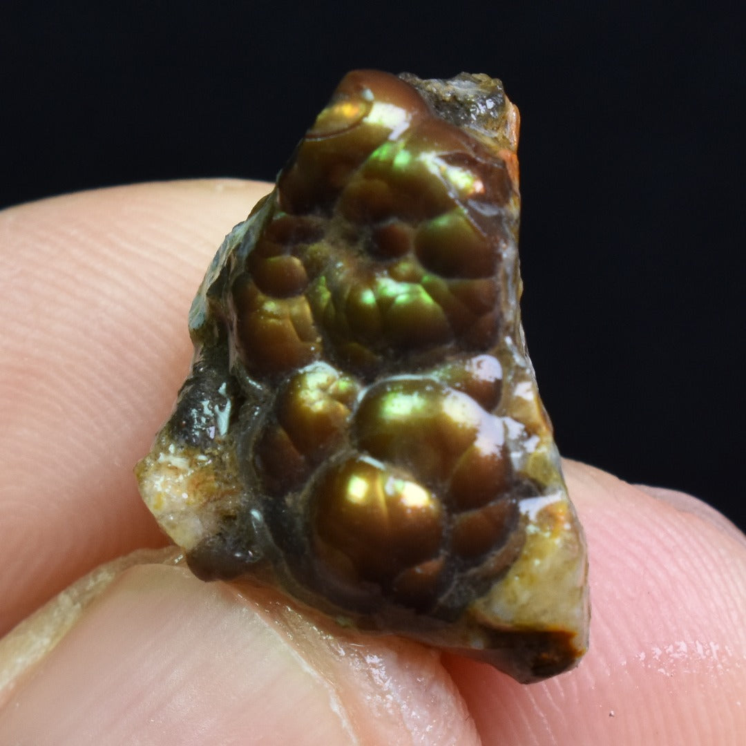 Mexican Rough Raw Fire Agate Specimen Rock - Top Grade - 16ct #64