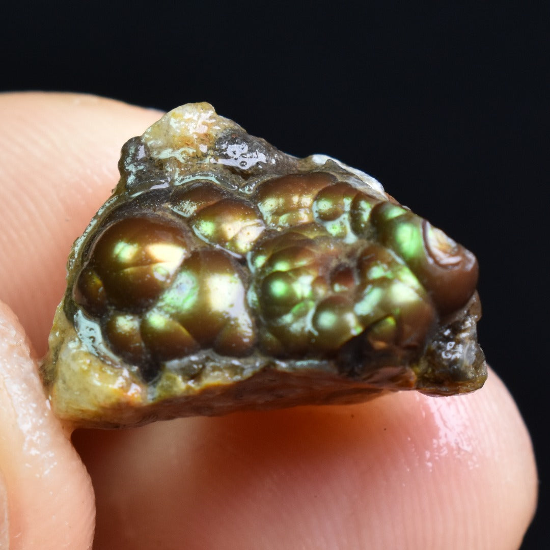 Mexican Rough Raw Fire Agate Specimen Rock - Top Grade - 16ct #64