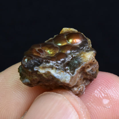 Mexican Rough Raw Fire Agate Specimen Rock - Top Grade - 16ct #64
