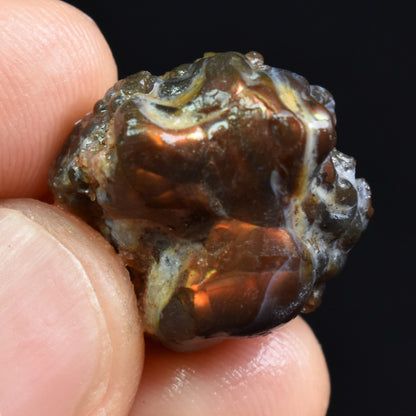 Mexican Rough Raw Fire Agate Specimen Rock - Top Grade - 22ct #68