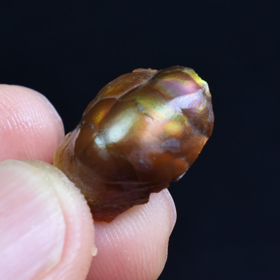 Mexican Rough Raw Fire Agate Specimen Rock - Top Grade - 9ct #69