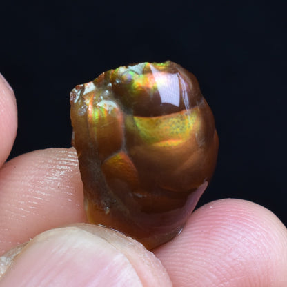Mexican Rough Raw Fire Agate Specimen Rock - Top Grade - 9ct #69
