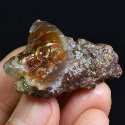 Mexican Rough Raw Fire Agate Specimen Rock - Top Grade - 98ct #70