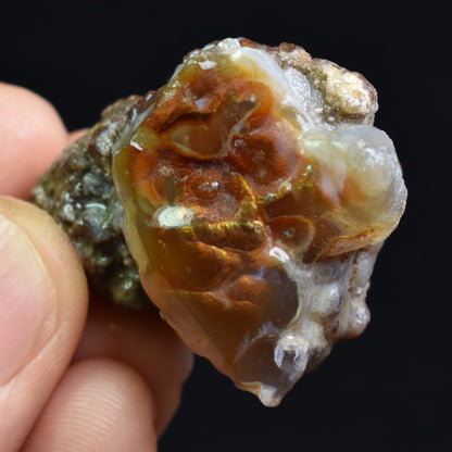 Mexican Rough Raw Fire Agate Specimen Rock - Top Grade - 98ct #70