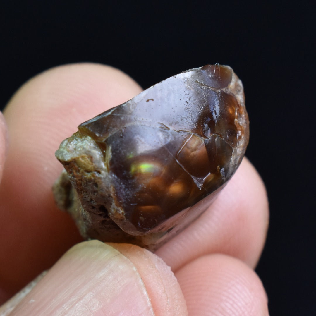Mexican Rough Raw Fire Agate Specimen Rock - Top Grade - 26ct #76