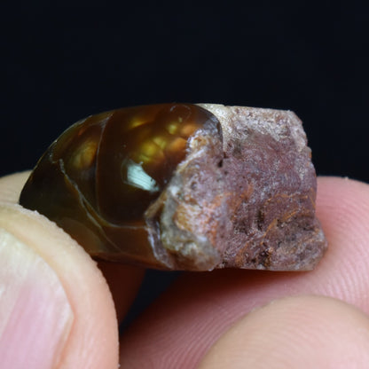 Mexican Rough Raw Fire Agate Specimen Rock - Top Grade - 26ct #76