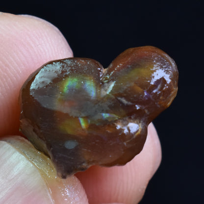 Mexican Rough Raw Fire Agate Specimen Rock - Top Grade - 13ct #79