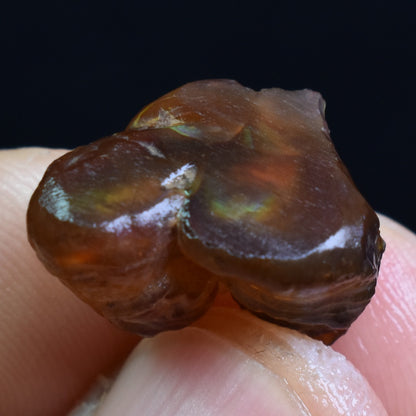 Mexican Rough Raw Fire Agate Specimen Rock - Top Grade - 13ct #79