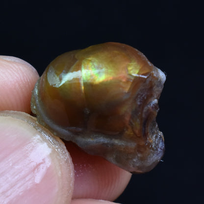 Mexican Rough Raw Fire Agate Specimen Rock - Top Grade - 17ct #83