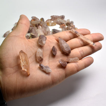 Natural Raw Lithium Quartz Crystal Point, Wand from Brazil - 10 or 30 grams