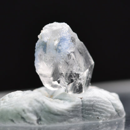 Natural Dumortierite in Clear Quartz Inclusion Raw Crystal Specimen from Brazil - 0.2 grams - 0.9cm