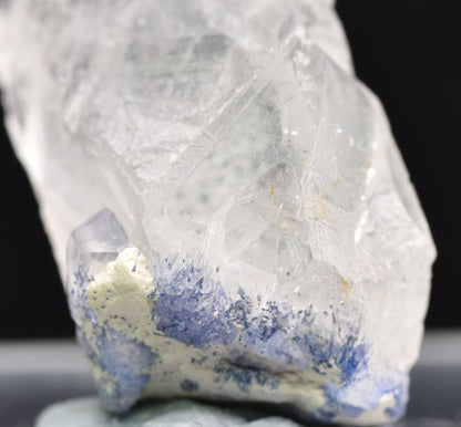Natural Dumortierite in Clear Quartz Inclusion Raw Crystal Specimen from Brazil - 3.5 grams - 2.3cm