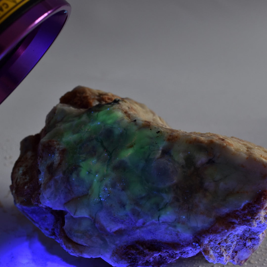 Morado Opal, Violet Flame Opal, Mexico Purple Opal - Raw Crystal Specimen - 501 grams