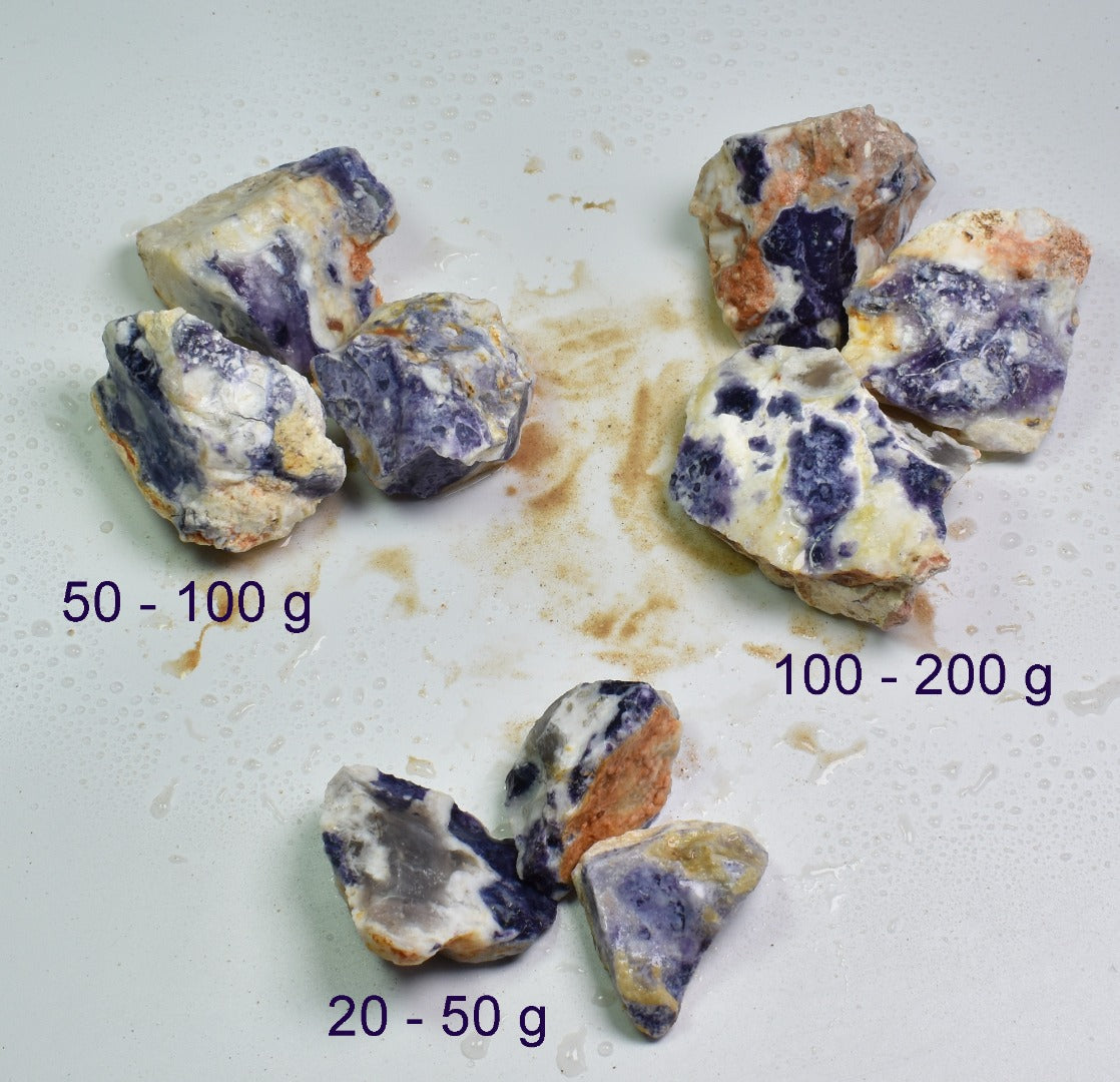 Morado Opal, Violet Flame Opal, Mexico Purple Opal - Raw Crystal Specimen - 3 Sizes